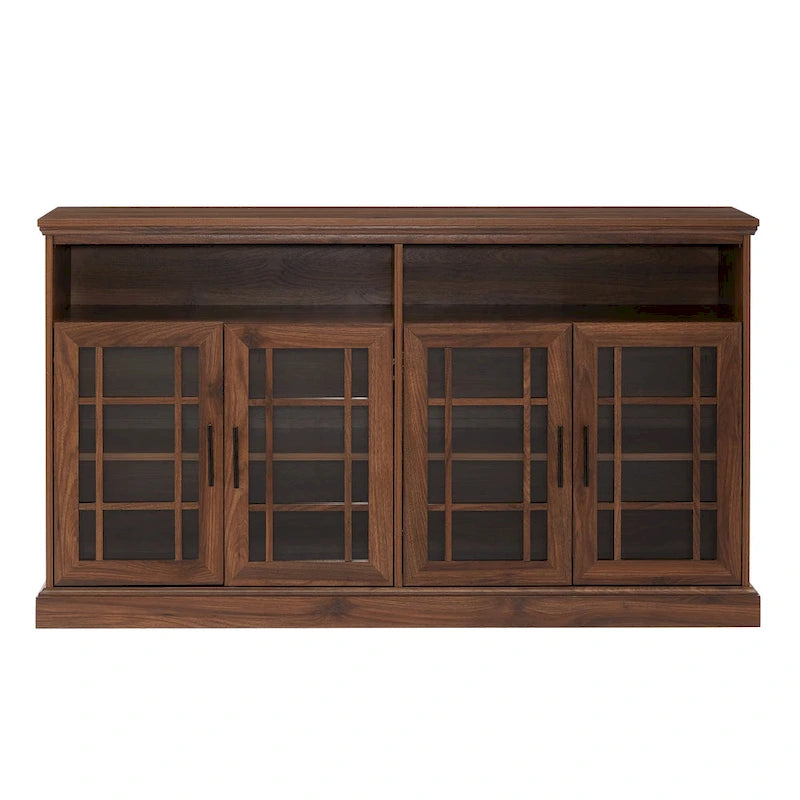 Middlebrook 58-inch Framed Glass 4-Door TV Stand