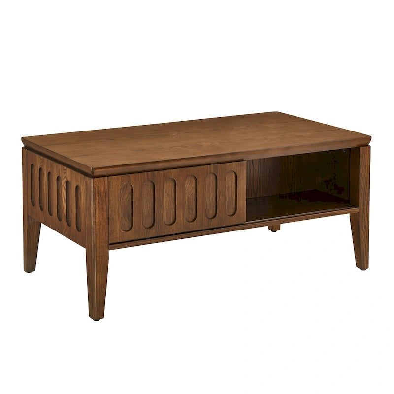 Mid Century Modern Fluted Coffee Table