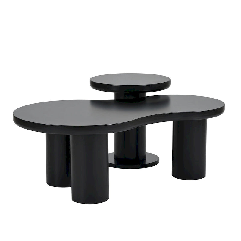 Cloud Coffee Table with Round Small Side Table