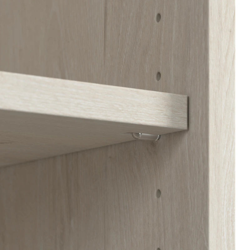 Lennox Farmhouse L Shaped Desk with Storage Cabinets by Bush Furniture