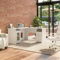 Cabot 60W L Shaped Computer Desk with Storage by Bush Furniture