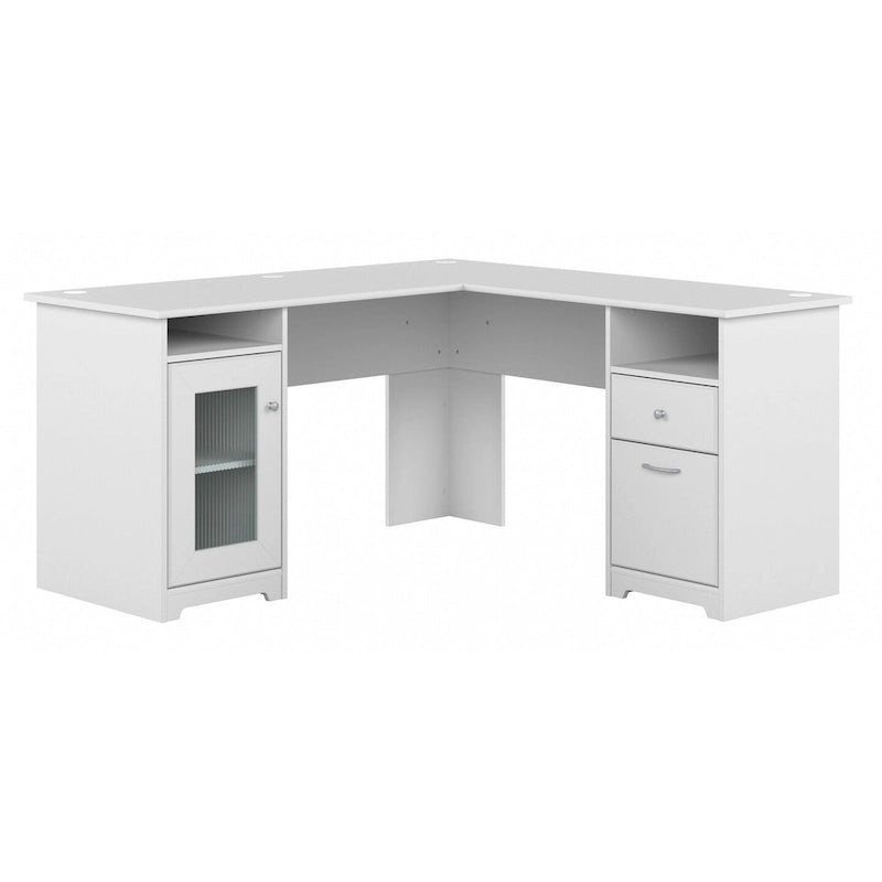 Cabot 60W L Shaped Computer Desk with Storage by Bush Furniture