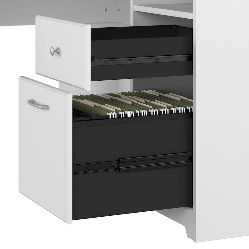 Cabot 60W L Shaped Computer Desk with Storage by Bush Furniture