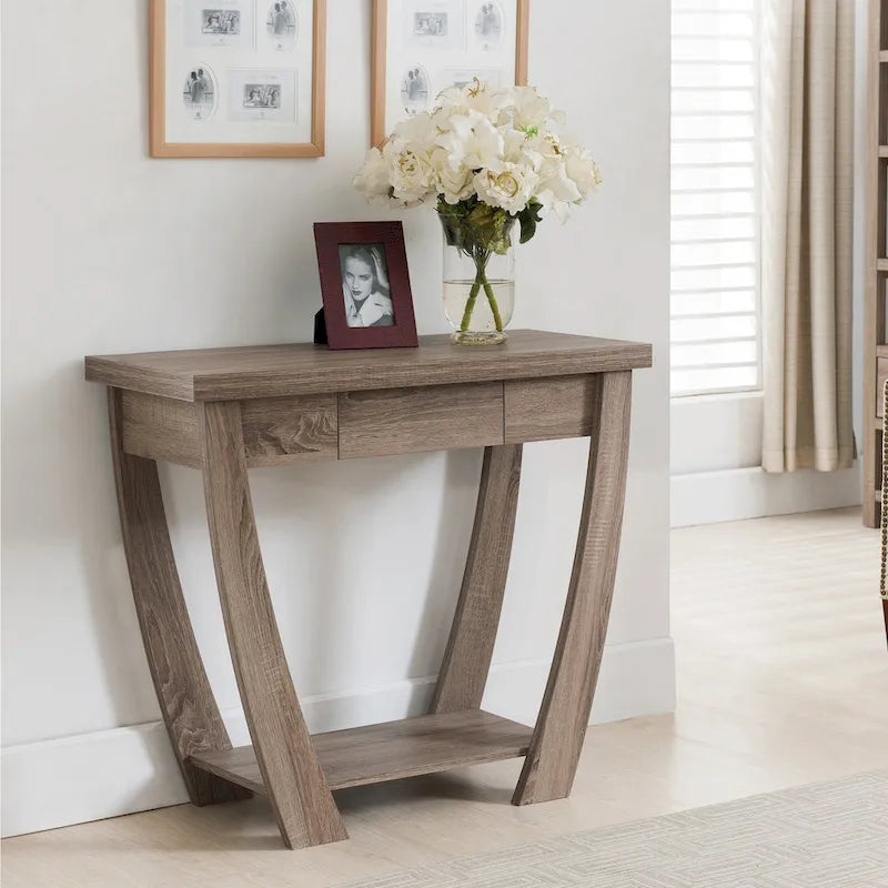 Cataraqui Borramora Modern 36-inch 1-Shelf Console Table by Copper Grove