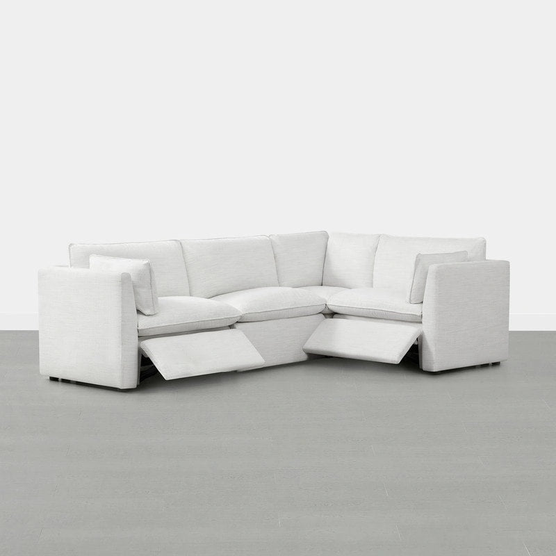 Cypress 107W L-shape Power Reclining Sectional Sofa Couch