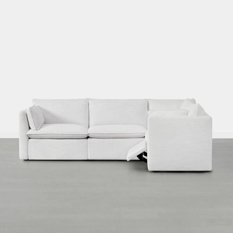 Cypress 107W L-shape Power Reclining Sectional Sofa Couch