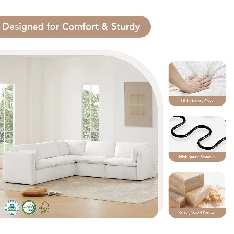 Cypress 107W L-shape Power Reclining Sectional Sofa Couch