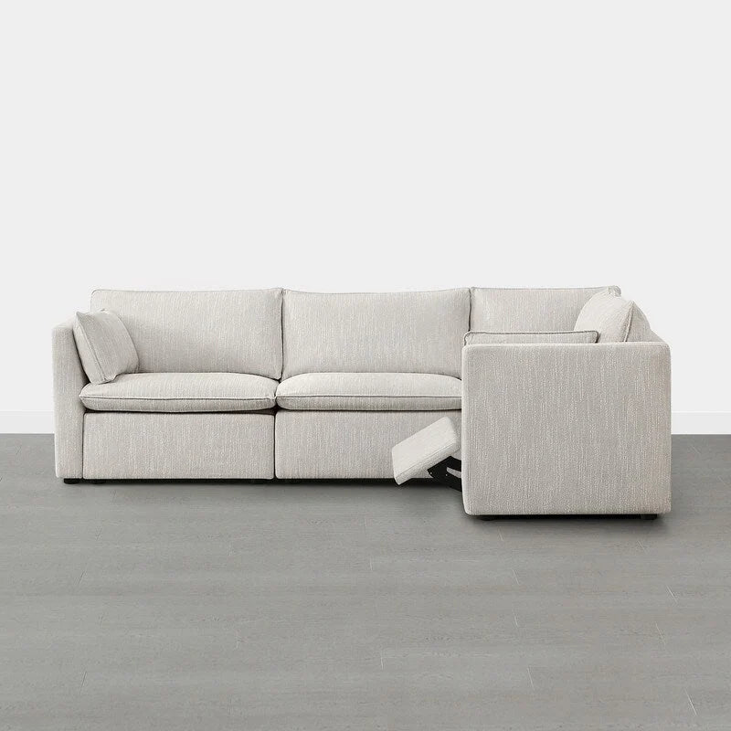 Cypress 107W L-shape Power Reclining Sectional Sofa Couch