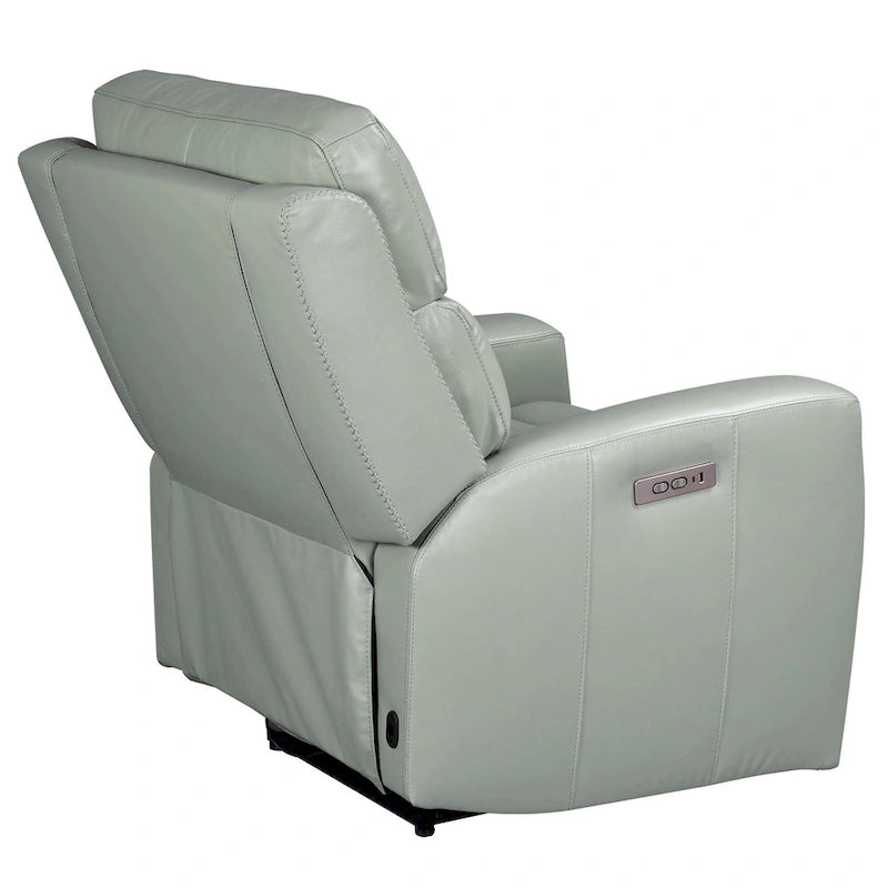 Genuine Leather Zero Gravity Power Recliner Chair with Power Headrest, USB&USB-C Port