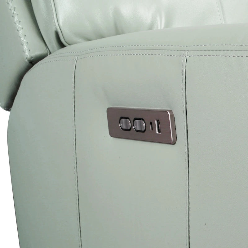 Genuine Leather Zero Gravity Power Recliner Chair with Power Headrest, USB&USB-C Port