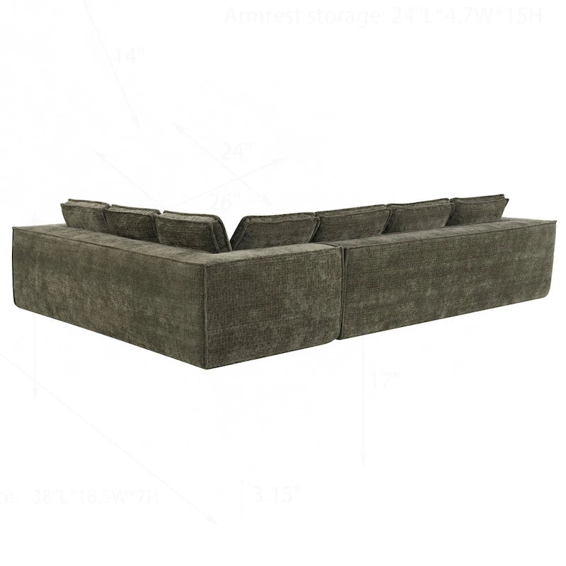Minimalist Modular Sofa with Advanced Materials for Comfort and Style