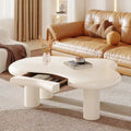 Modern Cute Cloud Coffee Table with Drawer for Living Room