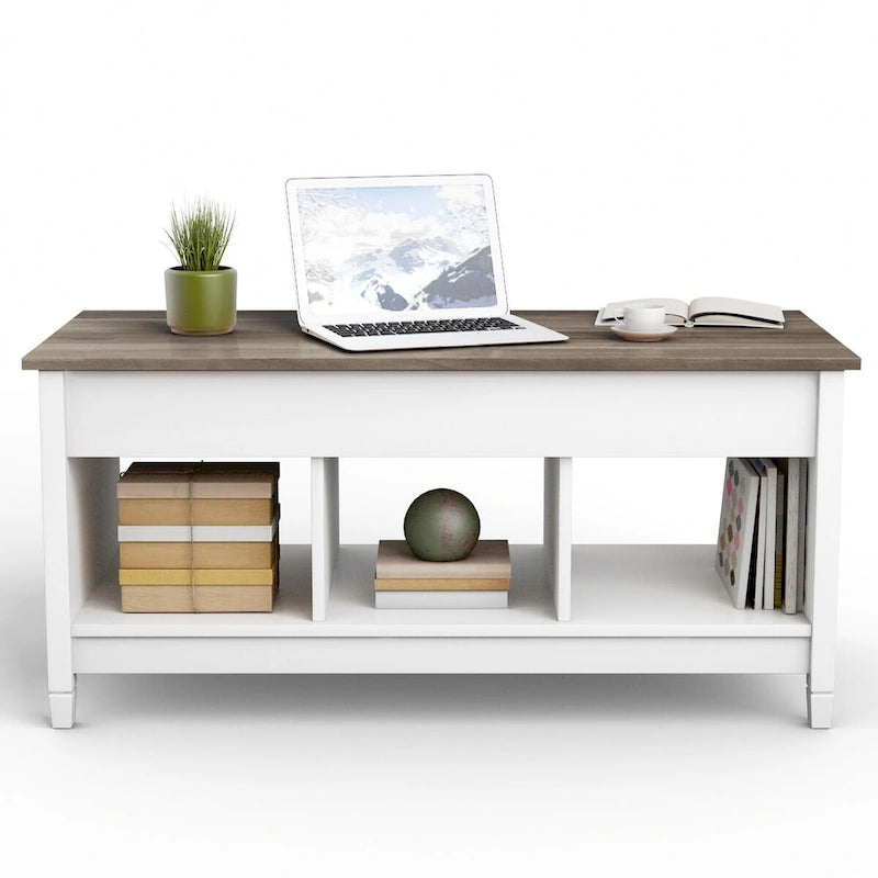 Costway Lift Top Coffee Table w/ Hidden Compartment and Storage