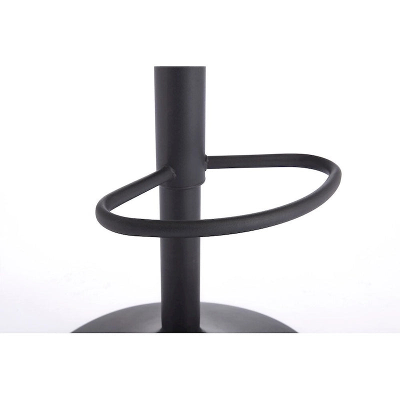 Set of 2 Adjustable Bar Stools with Back Support, Footrest, and 360 Swivel Seat for Home or Bar Counter