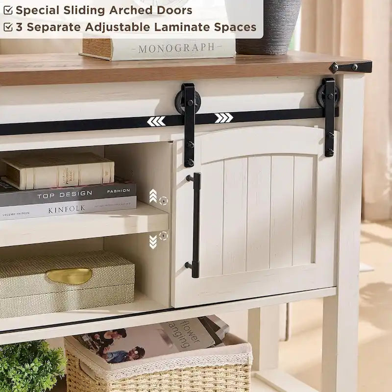 Farmhouse Entryway Table, Rustic Console Table, Wood Sofa Table