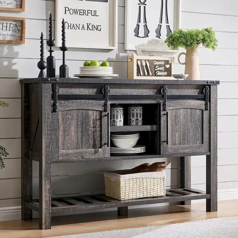 Farmhouse Entryway Table, Rustic Console Table, Wood Sofa Table