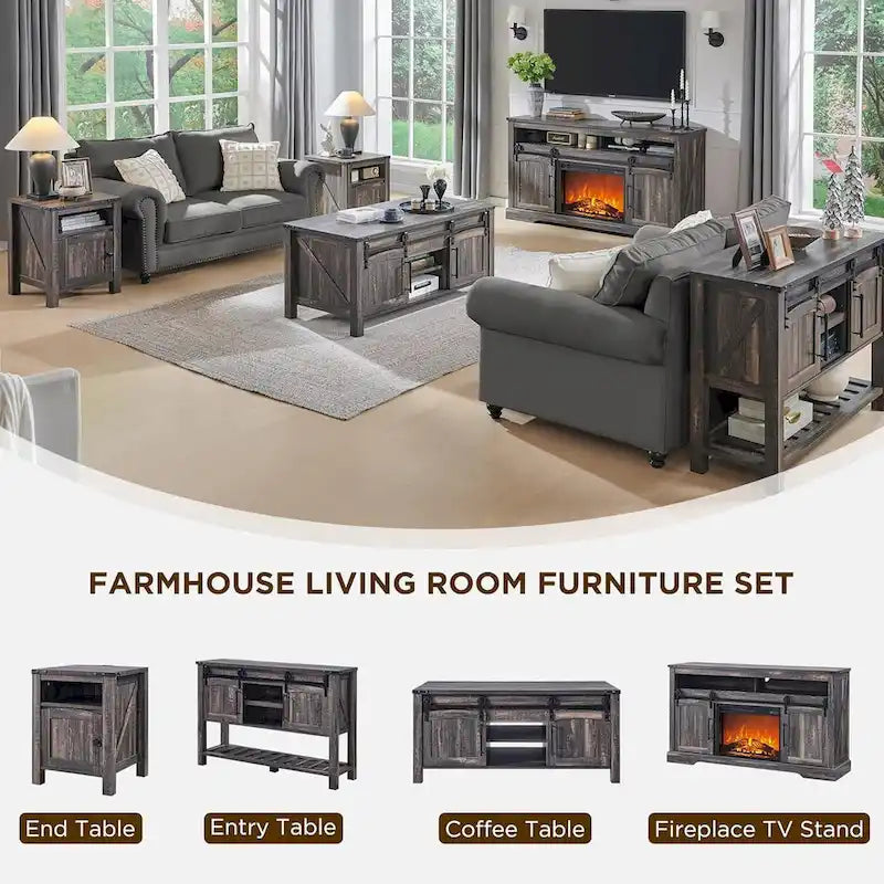 Farmhouse Entryway Table, Rustic Console Table, Wood Sofa Table