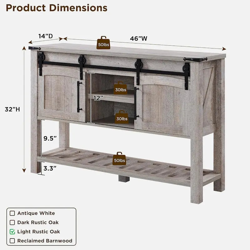 Farmhouse Entryway Table, Rustic Console Table, Wood Sofa Table