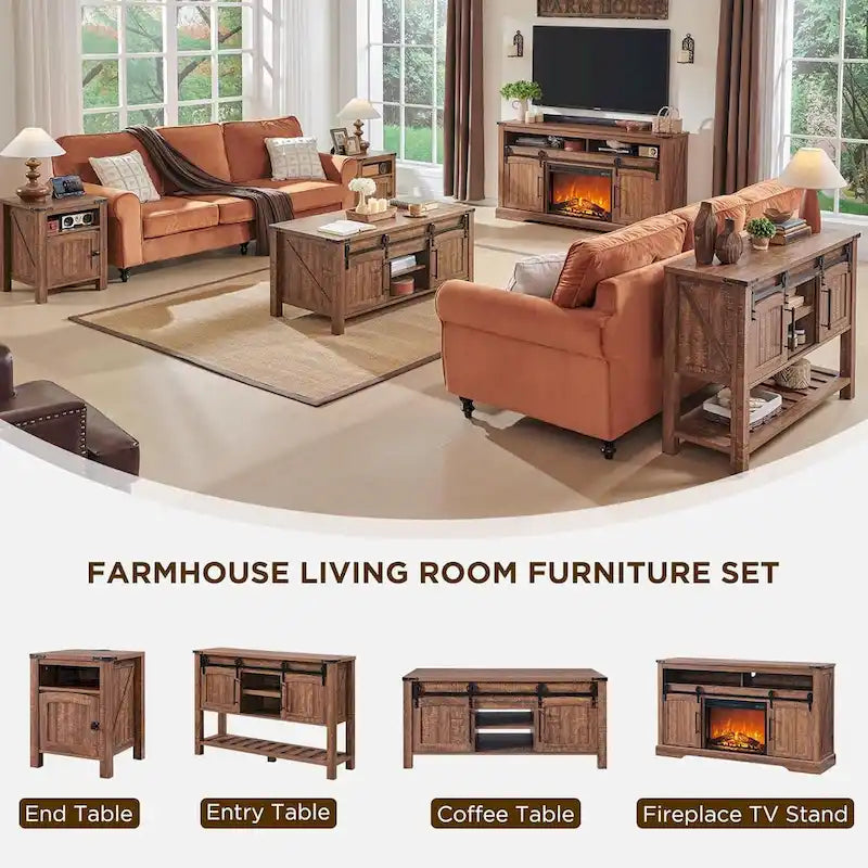 Farmhouse Entryway Table, Rustic Console Table, Wood Sofa Table