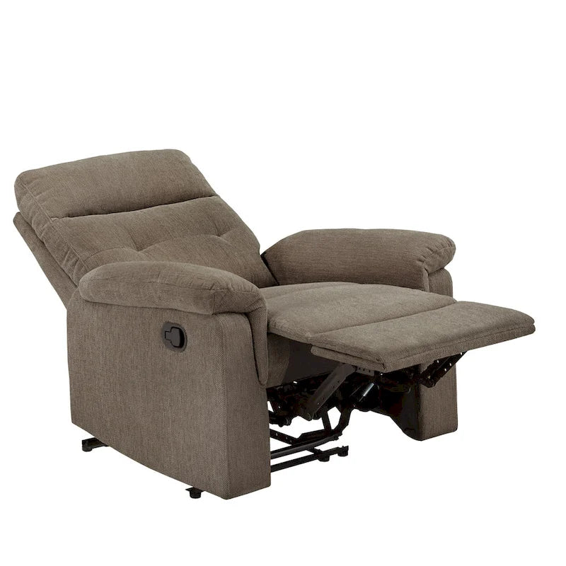 Lufkin Chenille Fabric Manual Recliner by iNSPIRE Q Classic