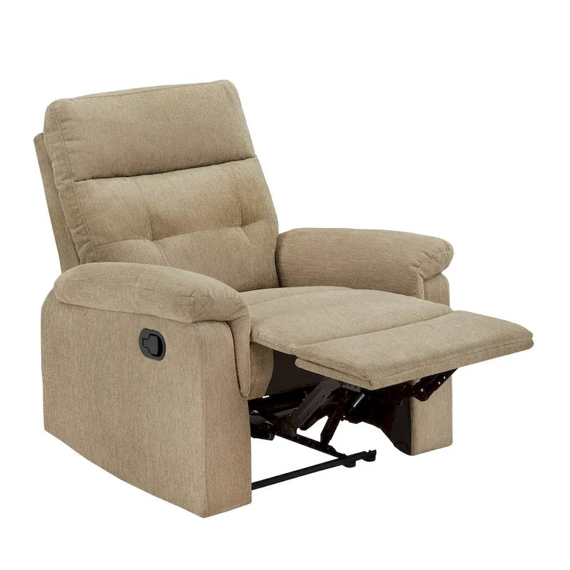 Lufkin Chenille Fabric Manual Recliner by iNSPIRE Q Classic