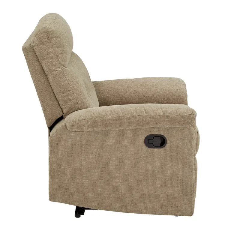 Lufkin Chenille Fabric Manual Recliner by iNSPIRE Q Classic