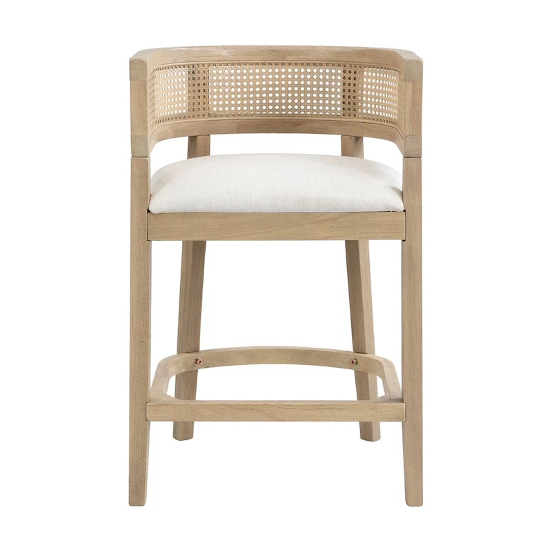 Christopher Knight Home- Noweta Wood Counter Stool with Arms Set of 2