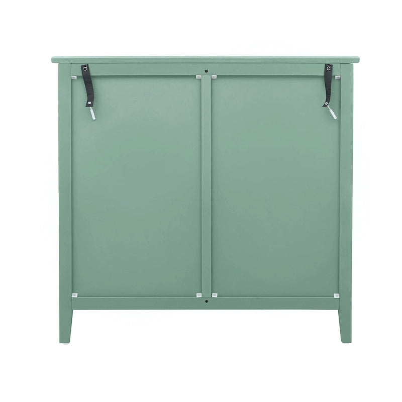 American Style 3-Drawer Vertical Chest Cabinet with Golden Handle for bedroom, living room