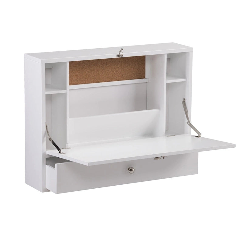 SEI Furniture Wall-mounted Folding Laptop Desk