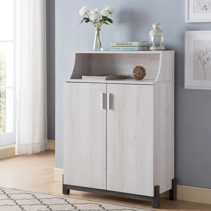 Sost Contemporary 5-shelf Shoe Cabinet by Furniture of America