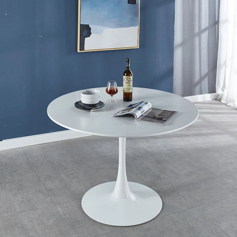 White Tulip Table Mid-century Dining Table for 4-6 people