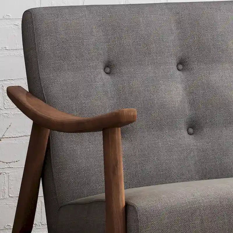Hetel Mid-Century Modern Settee by Christopher Knight Home