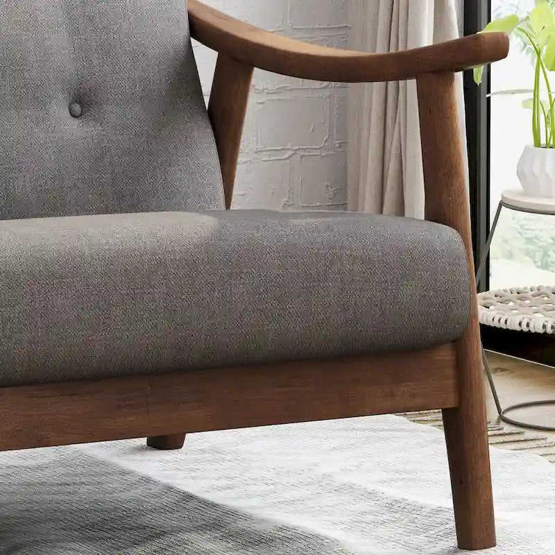Hetel Mid-Century Modern Settee by Christopher Knight Home