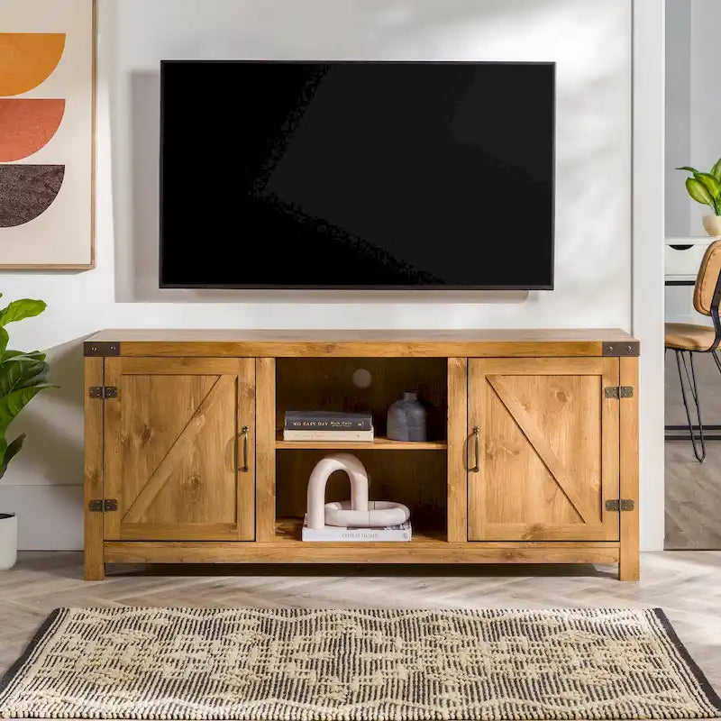 Middlebrook Firebranch 58-inch Barn Door TV Stand