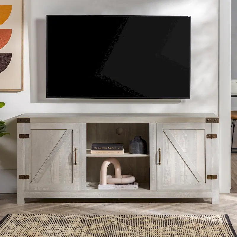 Middlebrook Firebranch 58-inch Barn Door TV Stand