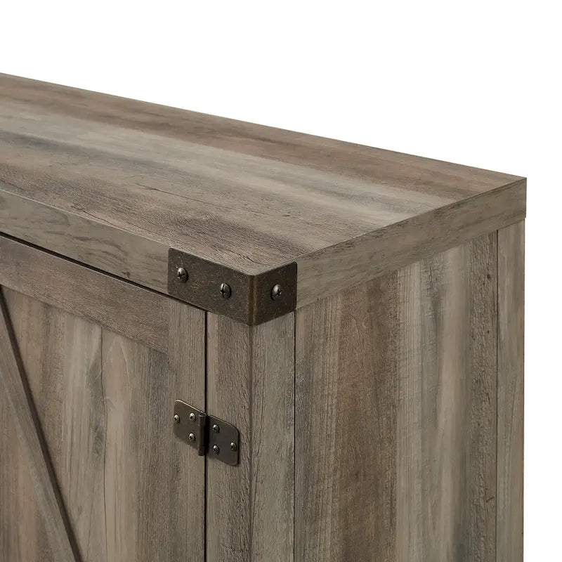 Middlebrook Firebranch 58-inch Barn Door TV Stand