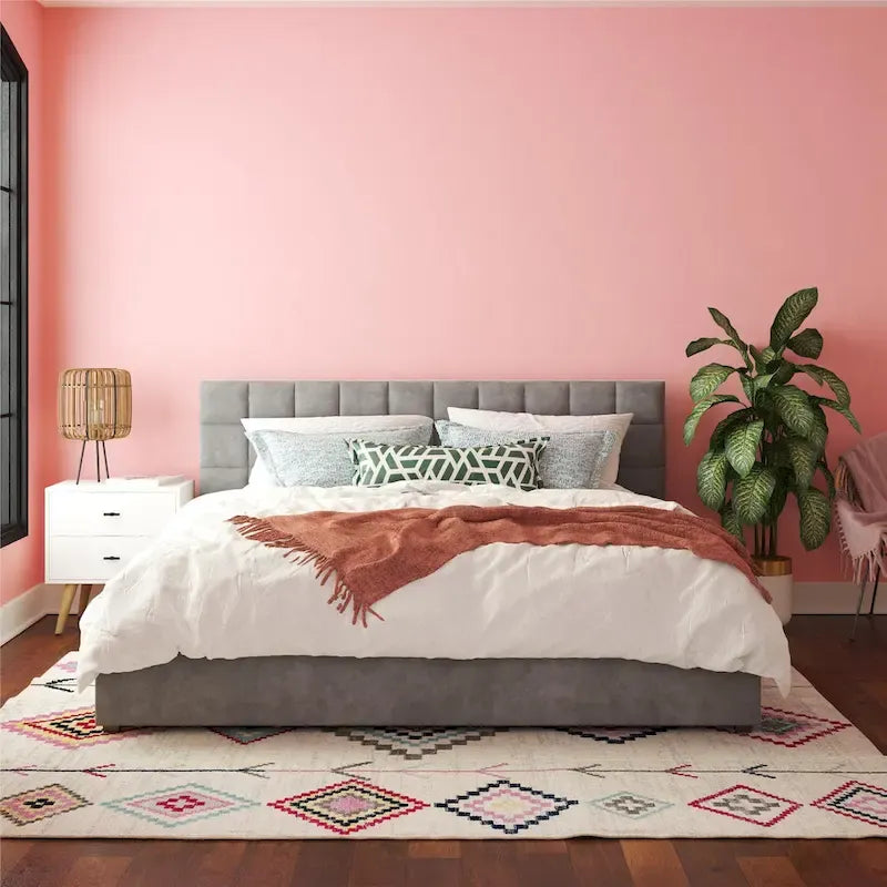 CosmoLiving Serena Upholstered Bed with Drawers