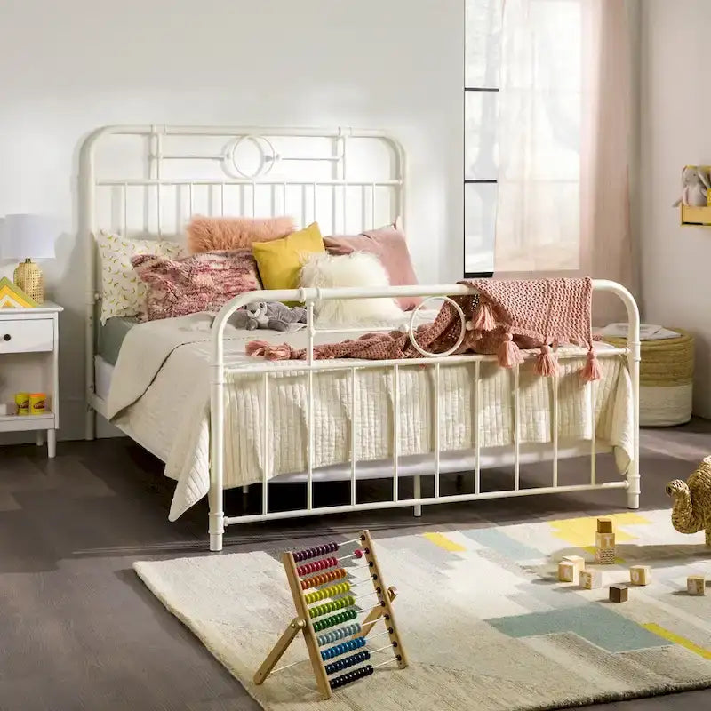 Walker Edison Classic Metal Pipe Bed