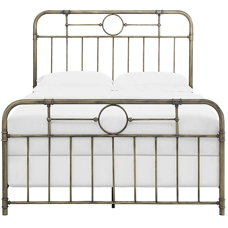 Walker Edison Classic Metal Pipe Bed