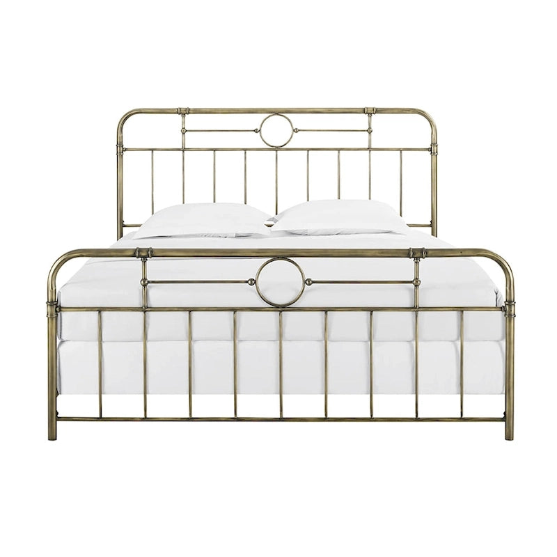 Walker Edison Classic Metal Pipe Bed