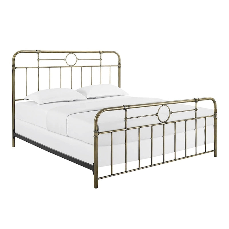 Walker Edison Classic Metal Pipe Bed