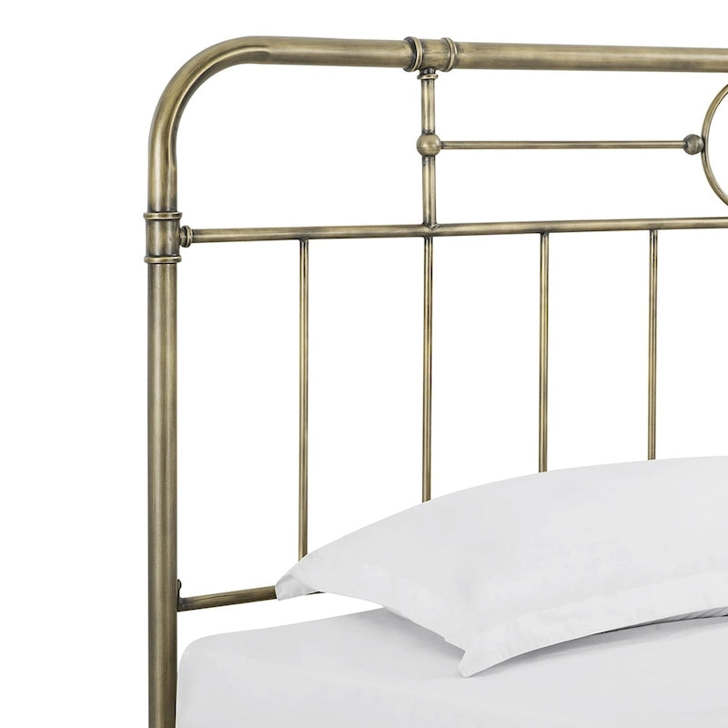 Walker Edison Classic Metal Pipe Bed