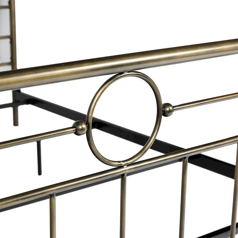 Walker Edison Classic Metal Pipe Bed