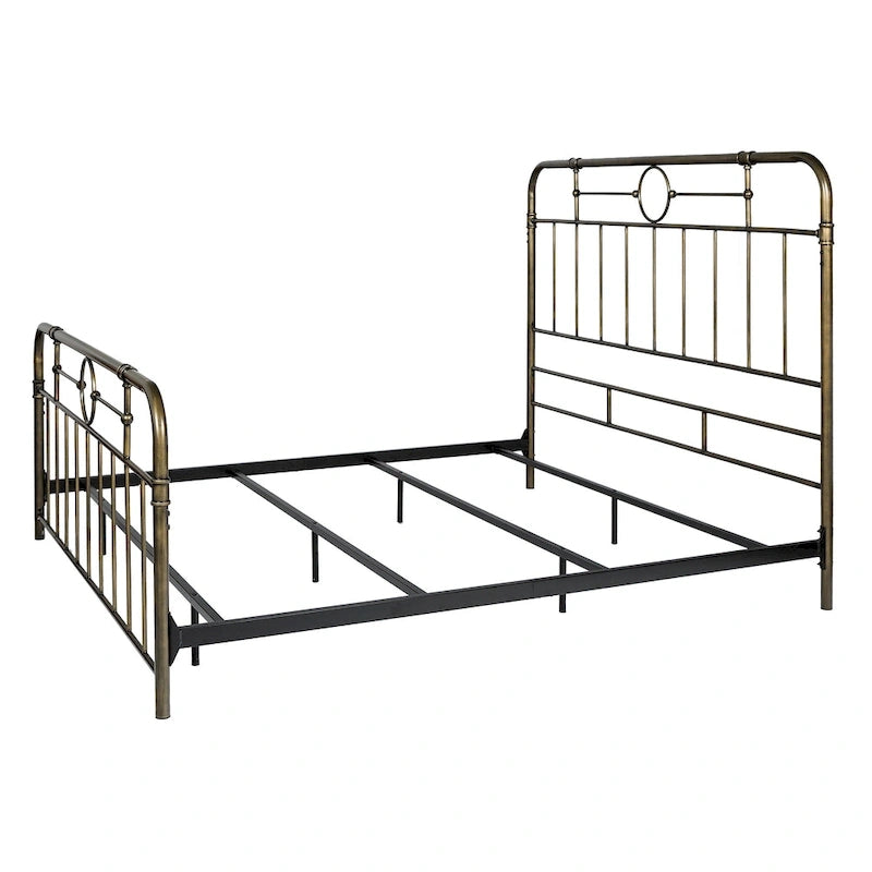 Walker Edison Classic Metal Pipe Bed