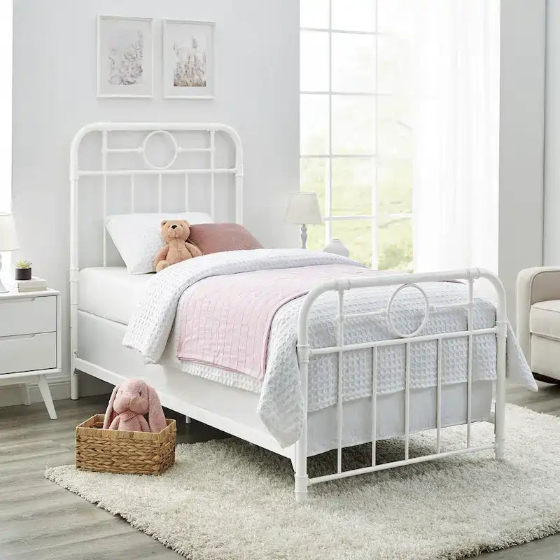 Walker Edison Classic Metal Pipe Bed