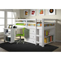 Donco Kids Low Study Loft Desk Twin Bed