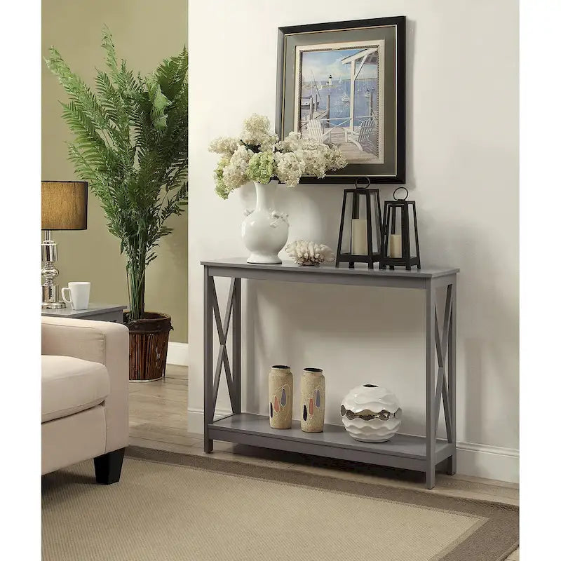 Convenience Concepts Oxford Console Table with Shelf