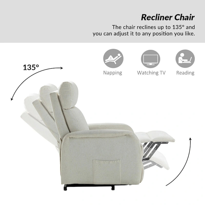 Elisa Power Remote Lift Assist Recliner Set Of 2 with Metal Base