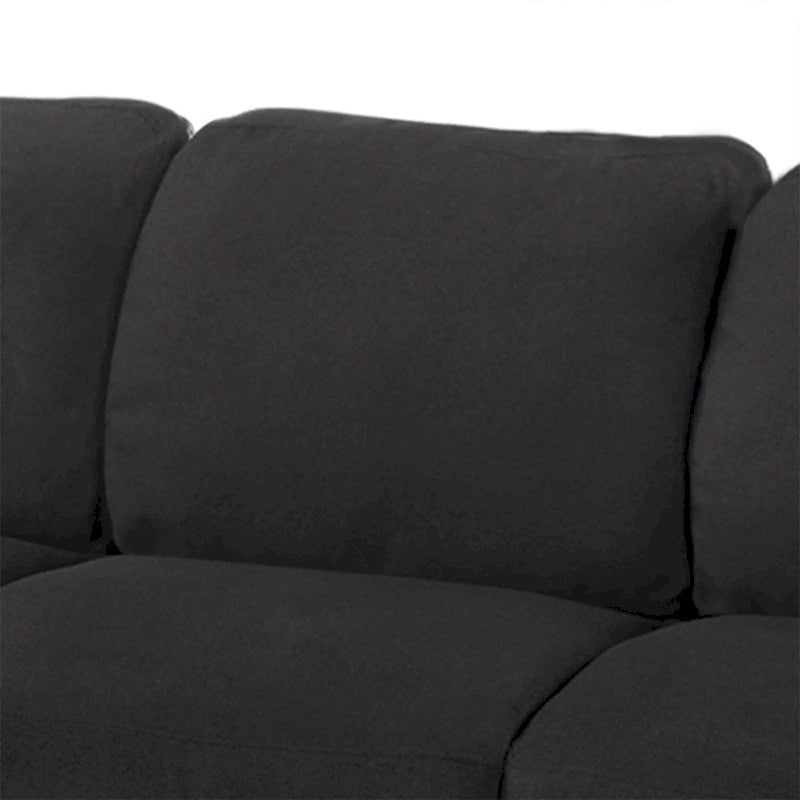 3-Seat Linen Fabric Sofa