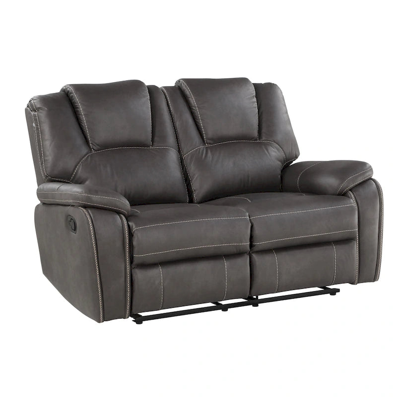 Steve Silver Kameryn Faux Leather Manual Reclining Loveseat